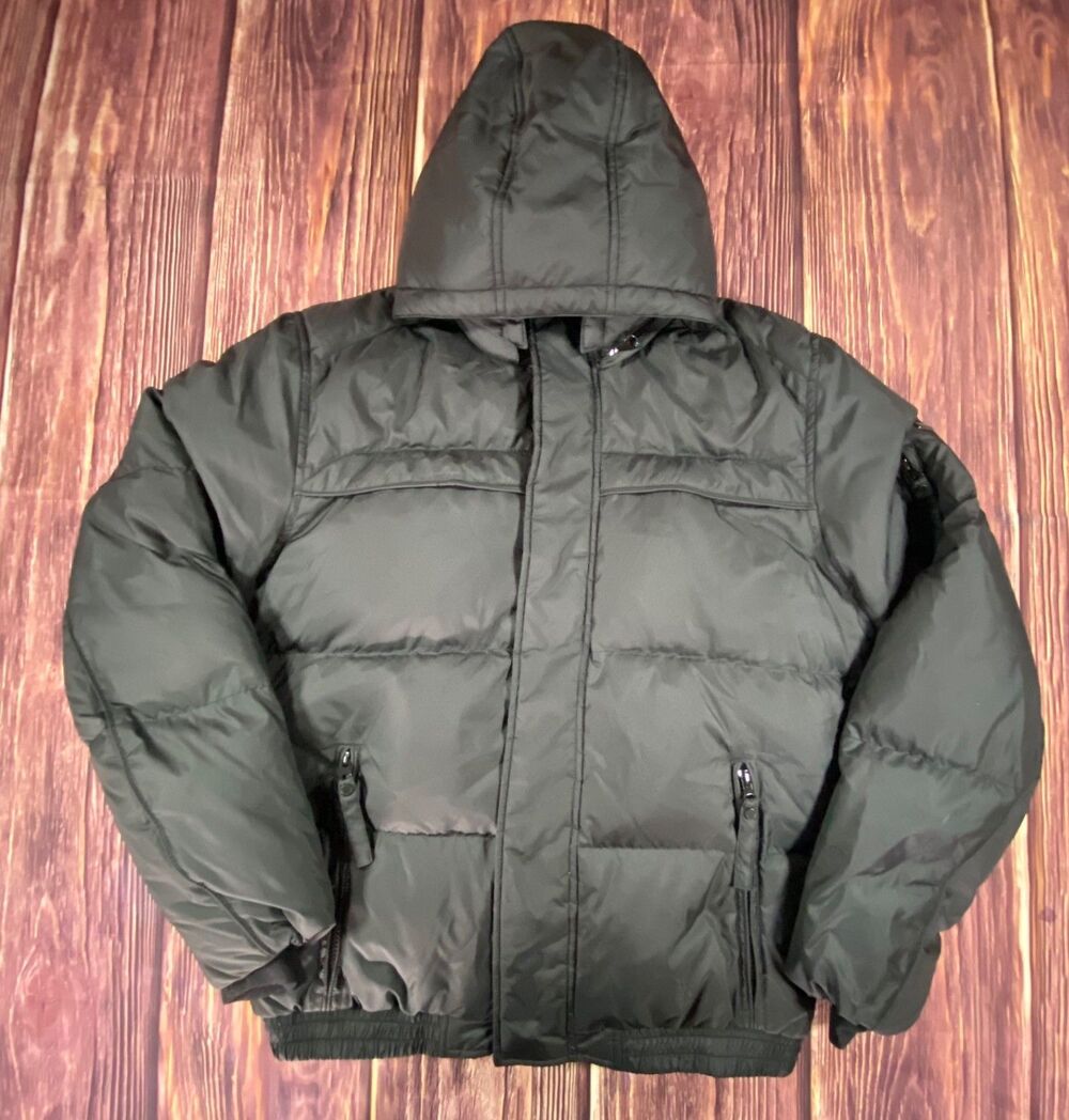 Marc New York Andrew Marc Women's Medium Black Down Hooded Puffer Jacket